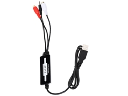 Yncm-placa De Captura De Áudio Usb Com Aquisição Estéreo 3.5mm