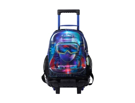 Mochila Infantil Con Ruedas Mediana Mettaverse