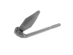 Afbat Tope De Catraca Atornillado L135 Mm Galvanizado Blanco Alpertec