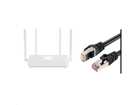 Router Wifi 6-Mesh E 5-Core Repetidor de Router de Doble Banda con 4 Antenas (Cable Ax5-10M - Padrão Us)