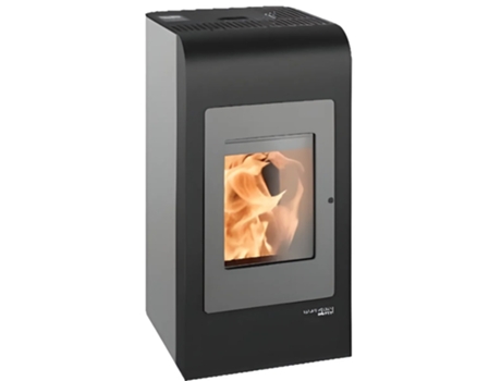 Estufa de Pellets de Madera 8 kW Gris/Negro 571407030000 HAASSOHN