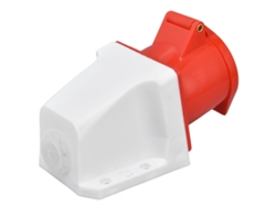 Enchufe Industrial De Latón Para Pared, Cee, Ip44, Rojo, 220‑380v/240‑415v, De Superficie