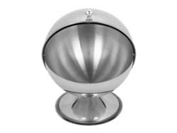 Tarro Esférico De Acero Inoxidable Para Especias, Ideal Para Almacenar Condimentos En La Cocina O En Restaurantes.