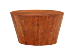Mesa de centro Ø 52x30 Madera maciza de mango sin tratar HARLANV1