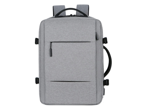 Mochila de mano, Mochila de viaje expandible Mochila impermeable Mochila para computadora portátil para hombres-Gris claro