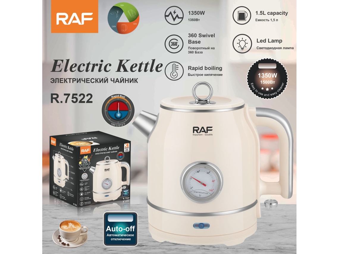 Euro Calibre 1.5l Acero Inoxidable Tanque Eléctrico Caldera Rápida Caldera De Calefacción Para El Hogar Auto Power Off Caldera