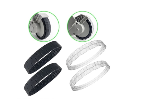 2 piezas de accesorios de piel de neumático de rueda para Xiaomi Mi Robot Mijia 1S 2S T4 T4 T6 Roborock S50 S55 S6Masv aspiradora electrodomésticos