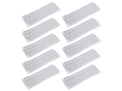 Yncm2026-10 Piezas Breadboard Sin Soldadura Abs 5.6x16.5x0.85cm 830 Puntos Para Experimentos Y Pruebas