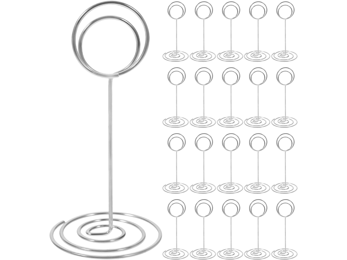 Juego De 30 Tarjeteros Multifuncionales De Metal Plateado, Clips Resistentes Para Notas, Ideales Para La Oficina.