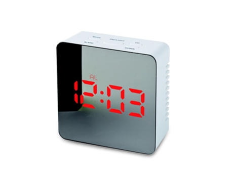 Despertador SLOWMOOSE Electronic Digital Temperature Snooze Pantalla grande Escritorio Led [Rojo]