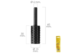 Fresa Rotativa Para Madera Cilindrica Ø 15 mm Para Taladro / Fresadora MAURER