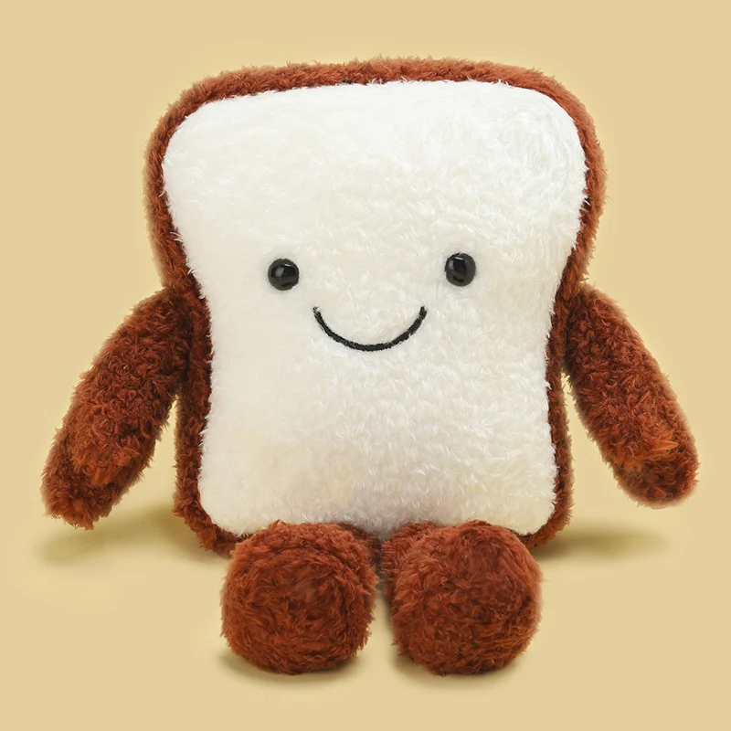(tostada De 20 Cm) Peluche De La Serie De Repostería, Almohada De Oficina, Decoración Del Hogar