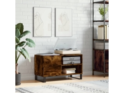Mueble De Discos Madera De Ingeniería Roble Ahumado 85x38x48 Cm