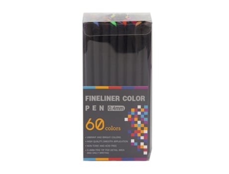 Bright Colors Fineliner Color Pen Juego de rotuladores de punta fina de 0,4 mm para diario, tomar notas, escribir, dibujar, dibujar, colorear, plan...