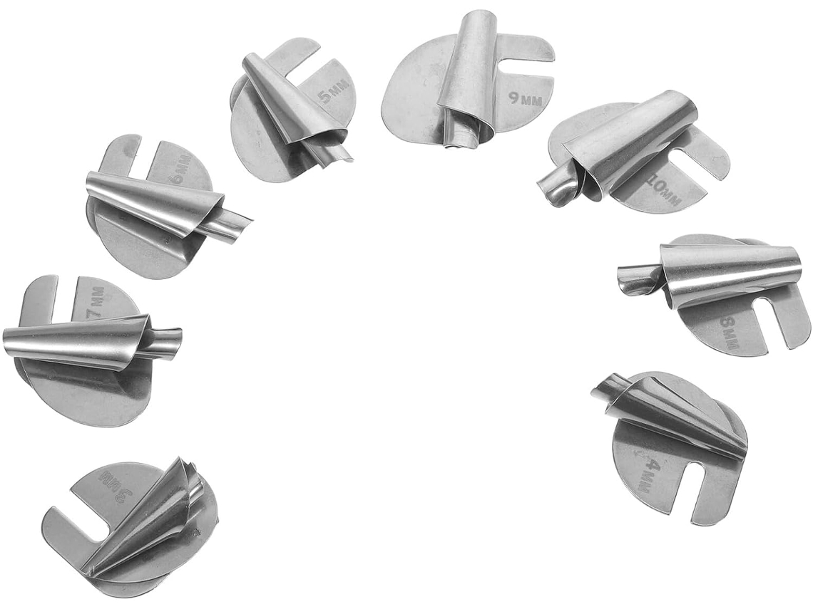 Juego de 8 accesorios universales para dobladillos de acero inoxidable Alipis, prensatelas
