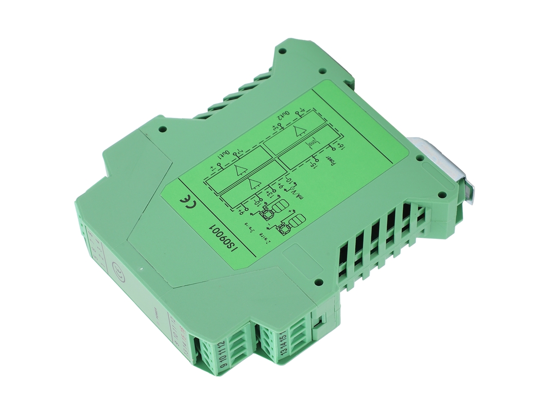 Aislador de señal Omni DC, acondicionador de voltaje y corriente, 1 entrada, 2 salidas, distribuidor de energía.