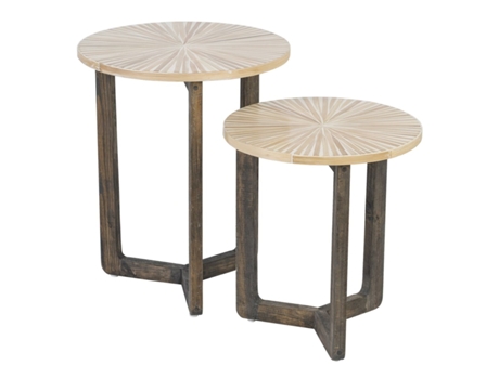 Mueble de Apoyo BIGBUY HOME Madera MDF (Bambú - 40 x 40 x 45 cm)