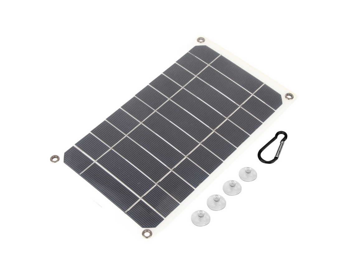 Cargador Portátil Con Panel Solar De 10 W, Resistente Al Agua Ip64, Usb 5 V Para Dispositivos Móviles.