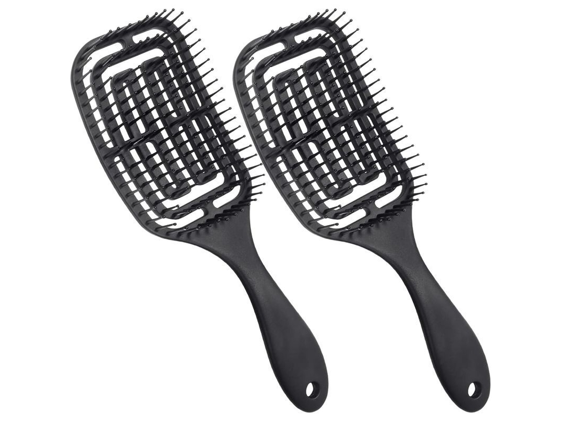 2 Cepillos Para El Cabello Que No Tiran Del Pelo, Ideales Para Rizos Y Cabello Largo, Para Cabello Húmedo Y Seco, Cepillo Desenredante Con Función De Masaje.