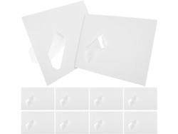 Marcos Fotos Papel Kraft Blanco Manualidades 18 7 Pulgadas Juego 10 Decorativos Hogar Oficina Decoración