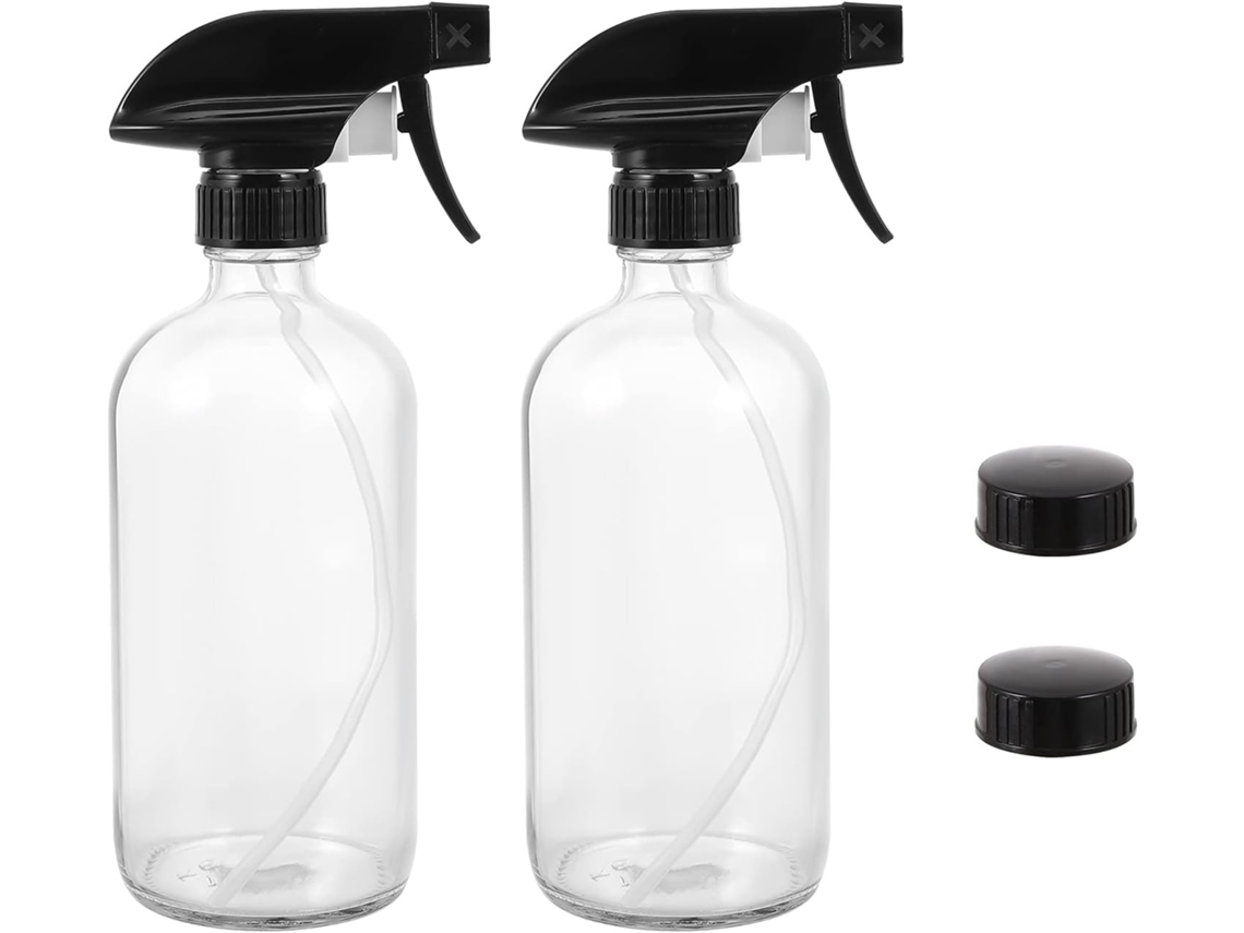 Frascos De Vidrio Con Pulverizador De 2 Piezas, Frascos Cosméticos Portátiles Con Tapa Para Viajes Y Uso.
