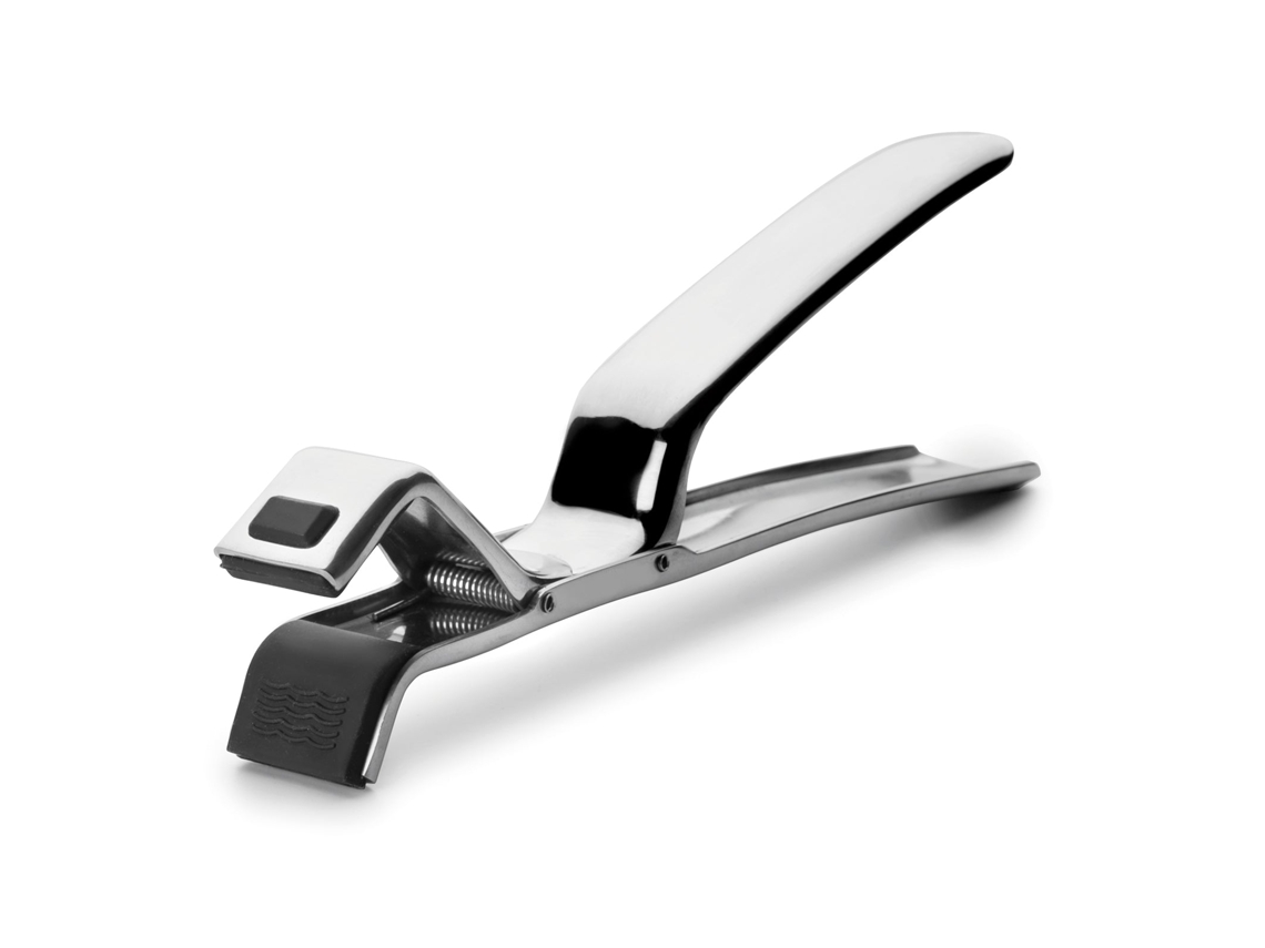Pinza de Cocina IBILI Horno (Negro - 19 cm - Acero Inoxidable)