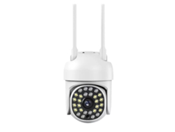 Cámara De Seguridad Para Exteriores Con Rotación De 360°, Visión Nocturna Y Resistencia Al Agua*.