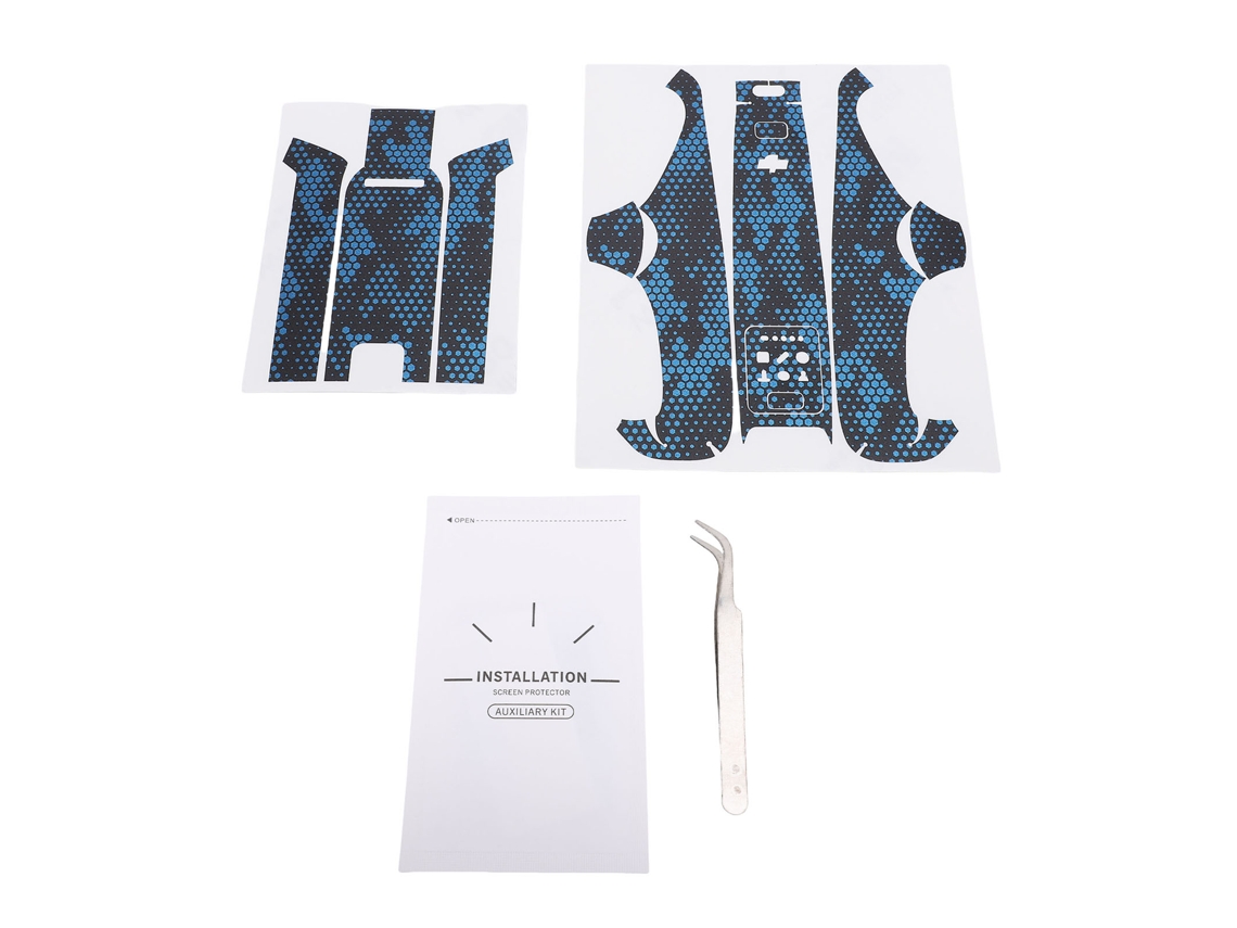 Pegatina De Drone Skin De Pvc Estilo Escama De Serpiente Azul Protectora Resistente Al Desgaste Para Neo