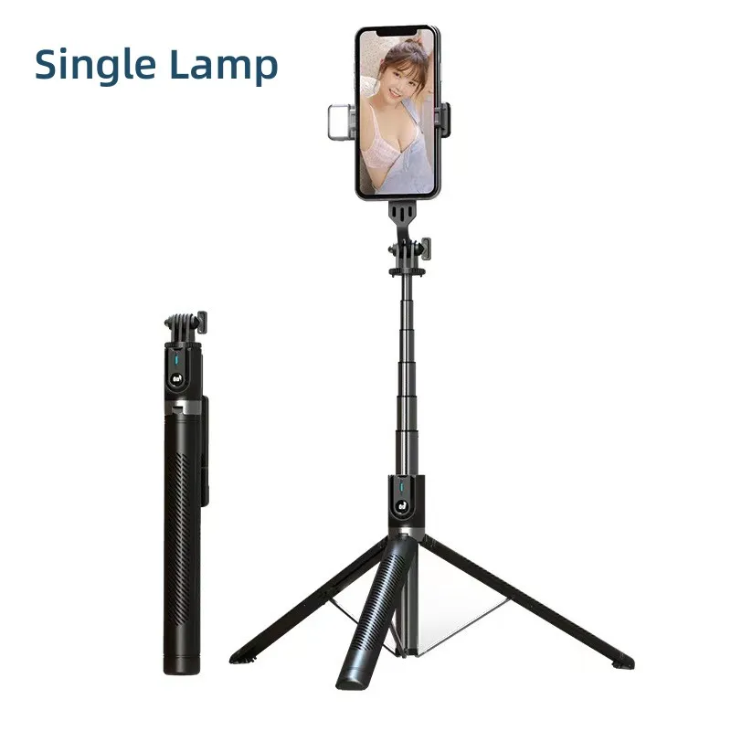 Palo Selfie Bluetooth De 180 Cm Con Trípode Y Soporte Para Teléfono Con Control Remoto