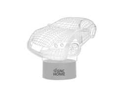 Coche 3D Luz de Noche con Control Remoto GNCHOME Lámpara Infantil