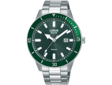 Reloj para Hombre Plata Acero Inoxidable Solar Rx315Ax9 LORUS