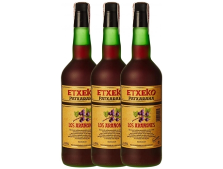 Licor PATXARANA ETXEKO Pacharán Patxarana Etxeko Arañones (1 L - 3 unidades)