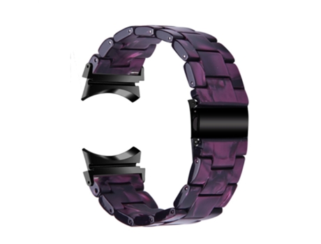 Correa de acero inoxidable con hebilla para Samsung Galaxy Watch 5 40mm/44mm/Watch 5 Pro 45mm - púrpura oscuro