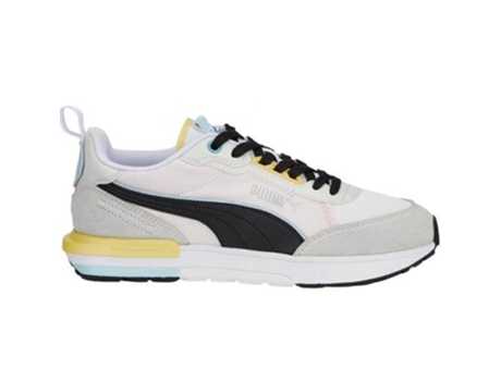 Zapatillas Deportivas PUMA R22 Mujer (Blanco, Negro, Gris - Tejido, Material Sintético -38,5)