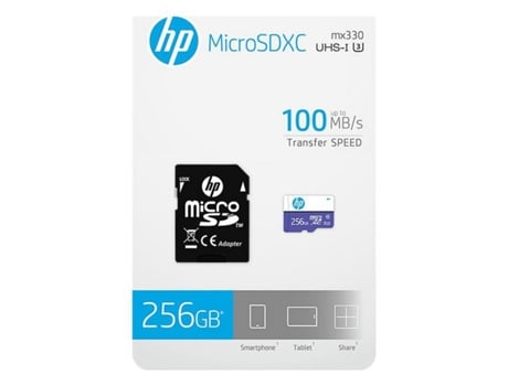Tarjeta de memoria HP Micro Sdxc 256Gb Class10
