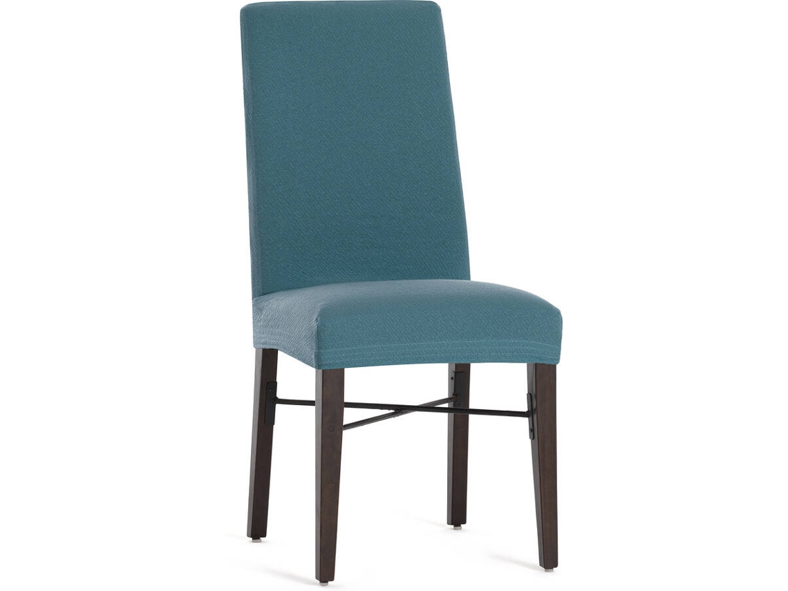 Funda de Silla EYSA Premium Bronx Pack de 2 Fundas Tejido Multielástico (50 x 50 x 55 cm - Poliéster - Verde Esmeralda)