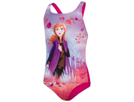 Traje de baño para Mujer SPEEDO Disney Frozen 2 Anna Digital Placement Medalist Rosa para Natacion (13 - 14 Años)