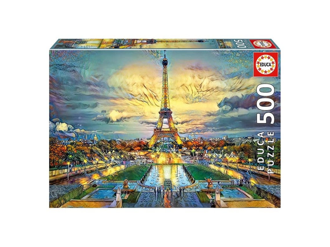 Rompecabezas de 500 piezas para adultos Torre Eiffel 19621