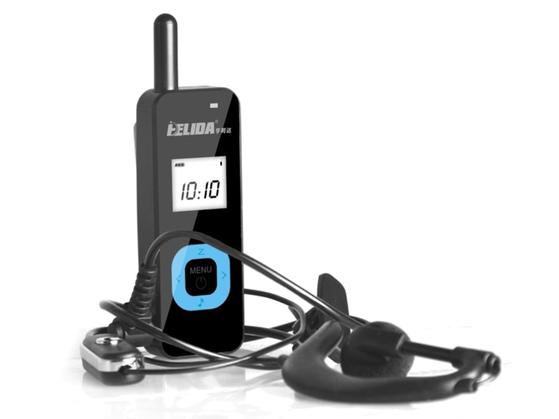 Walkie-talkie Mini Halinuia T-m1 (22 Canais Até 3 Km - Até 18h - Preto)