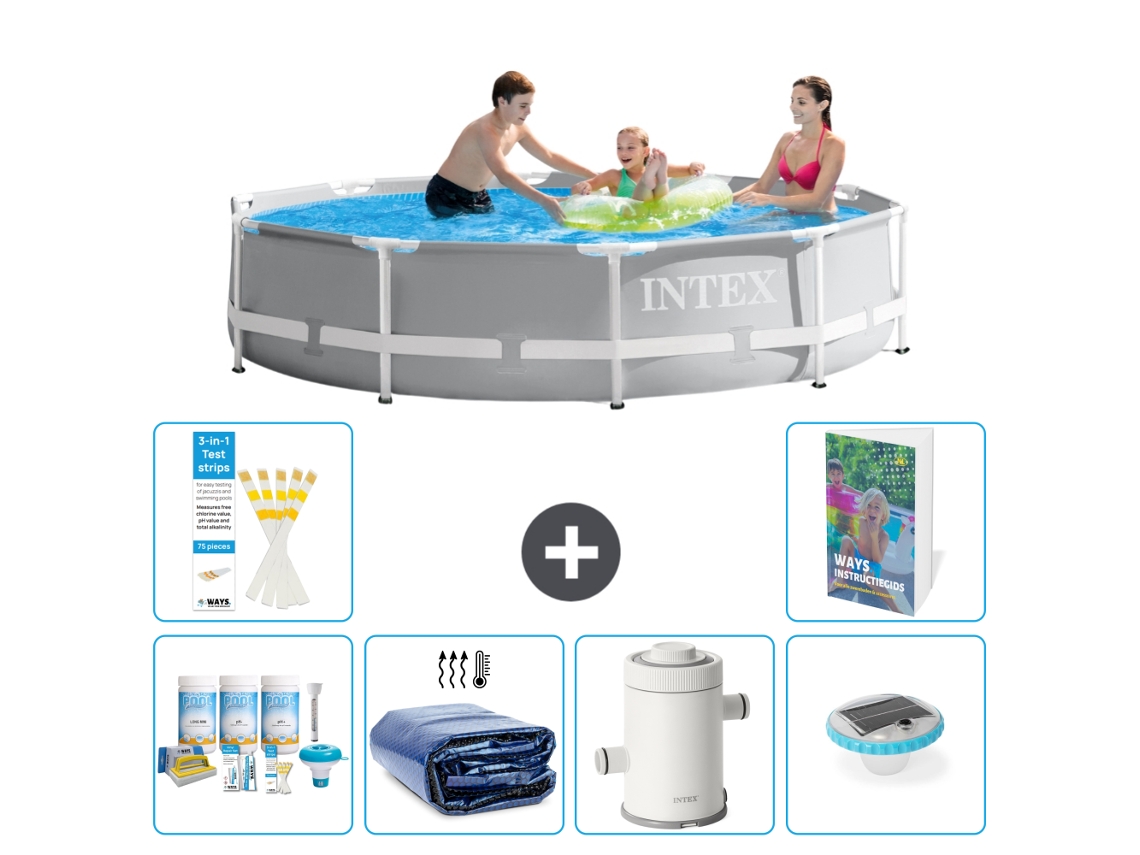 Intex Piscina Prism Frame Redonda - 305x76 Cm - 7-peças S54