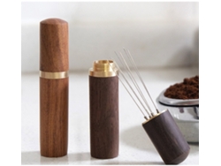 Dispensador De Café Molido De Seis Agujas Con Mango De Palisandro, Apto Para Espresso.
