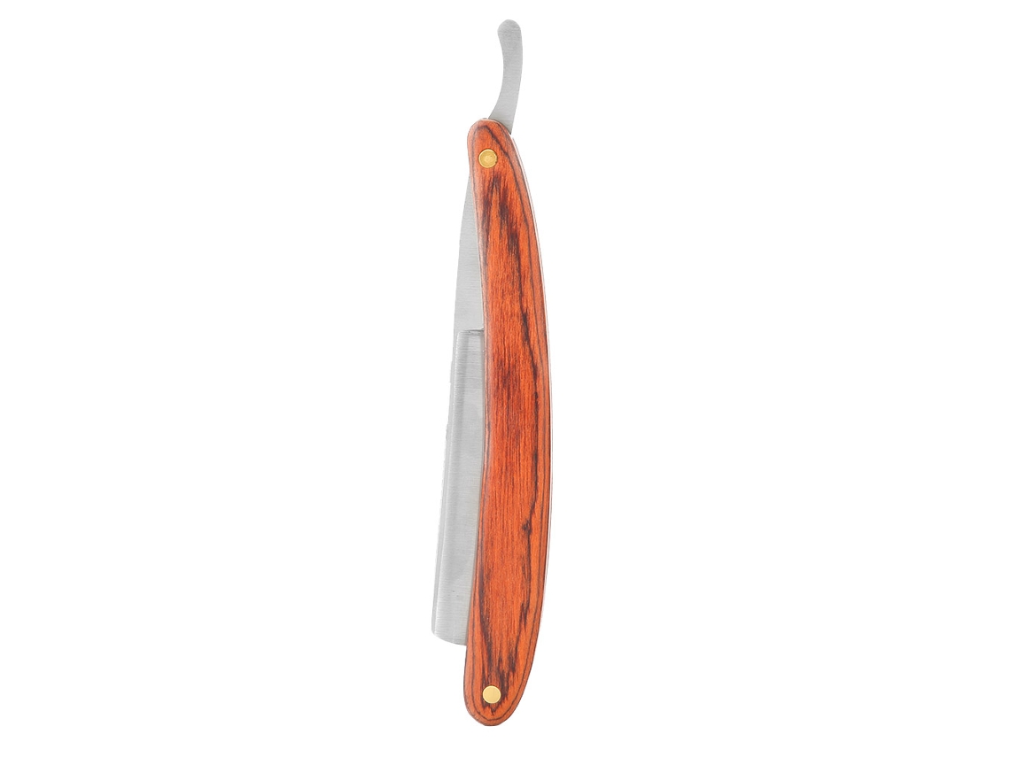MEOIRUERY Navaja Antigua Soporte Cuchilla Afeitado Barba con Mango de Madera