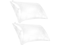 Conjunto De 2 Travesseiros De Viagem Infláveis, Almofada Ergonômica Transparente