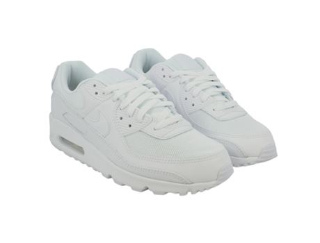 Zapatillas de Hombre NIKE Air Max 90 Piel Blanco (46)