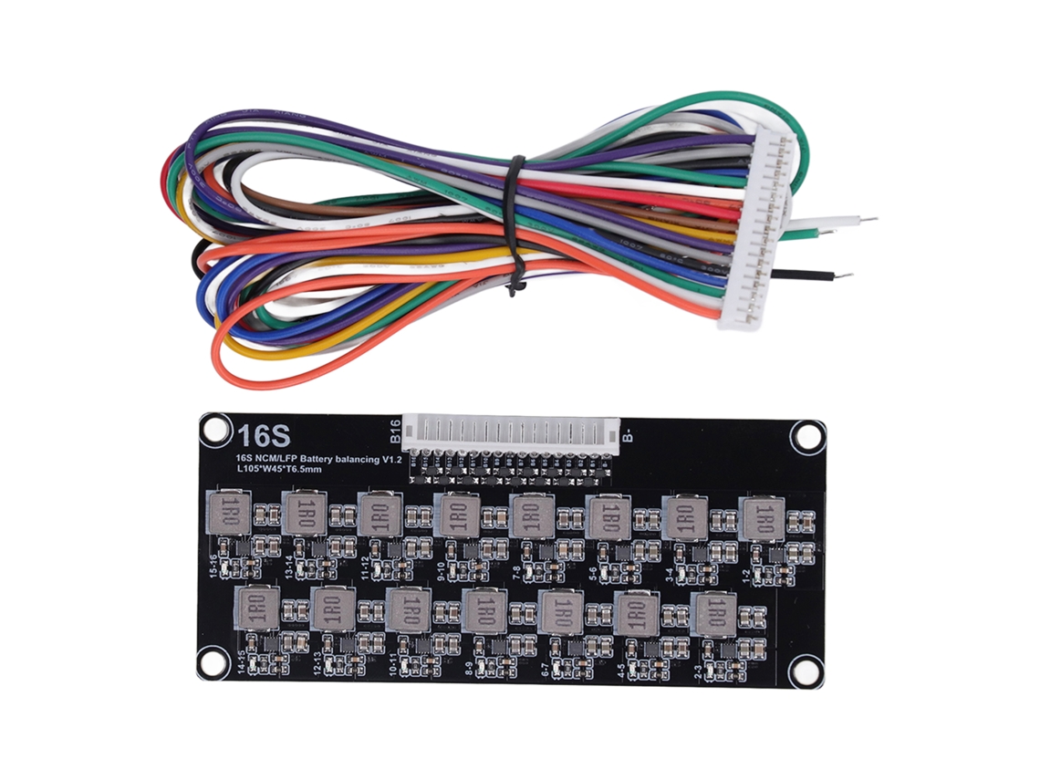 Yncm2026-equalizador De Baterías Activo 16s Con Cable Inductivo Placa Balanceadora De Baterías 2‑4.5v