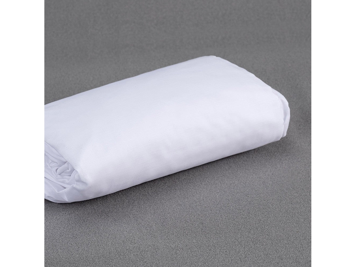 Sábana Bajera Ajustable 100% Algodón Percal ONÍRICA Blanco (Cama 90/105 cm)