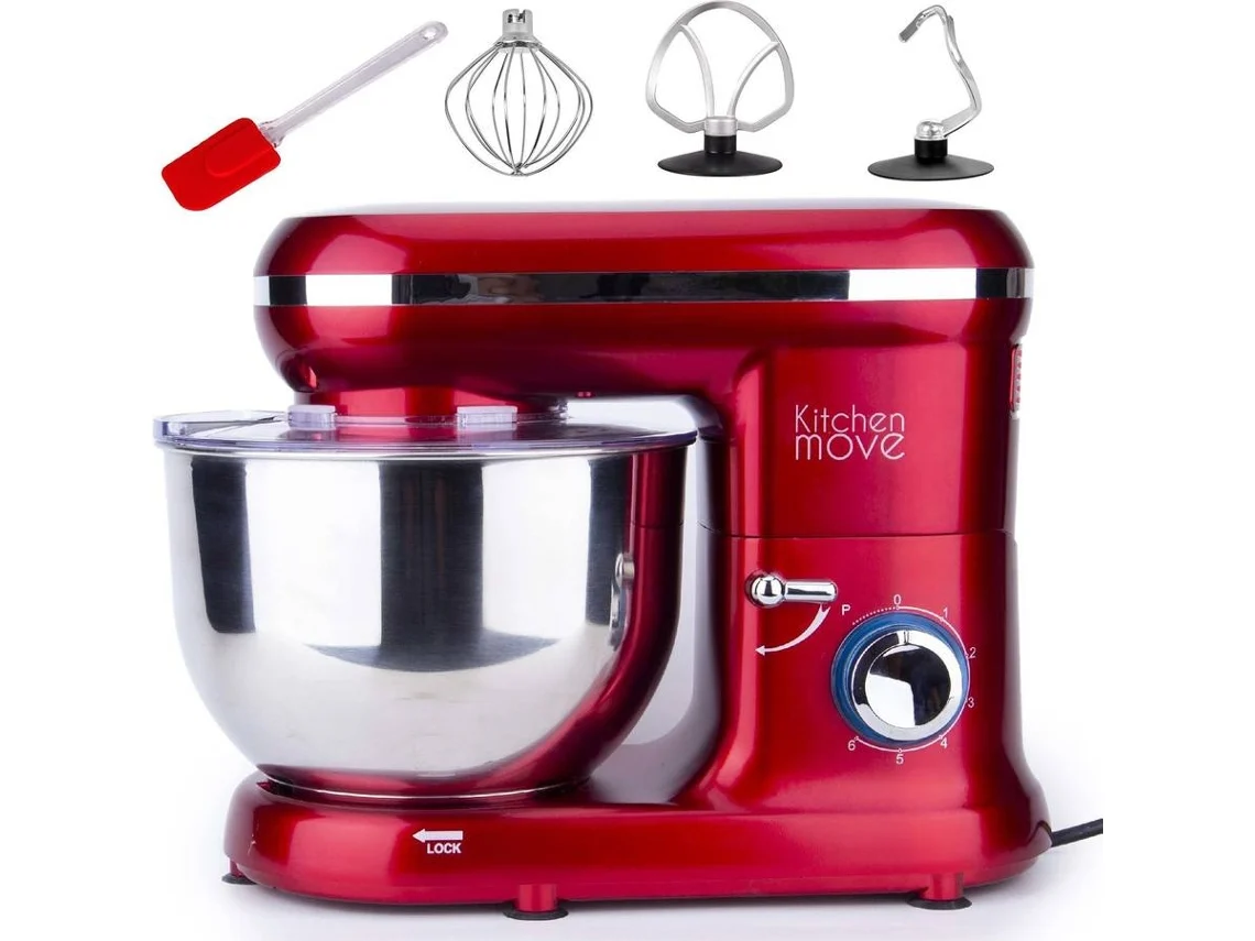 Baridora con Bol KITCHEN MOVE Dallas (Bol 5.5 L - 1500 W - Rojo)