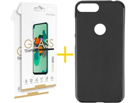 Carcasa + Protector Alcatel 1S 2019 SKYHE Lisa Negro 79574