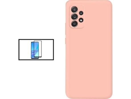 Kit Carcasa + Protector de Pantalla Samsung Galaxy A53 5G PHONECARE Rosa
