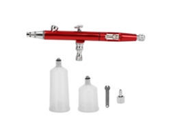 Pistola Pulverizadora Ar131, Aerógrafo, Herramienta Neumática Para Pintura Diy, 0,3 Mm, Rojo